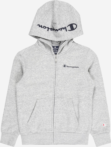 Champion Authentic Athletic Apparel Zip-Up Hoodie in Grey: front