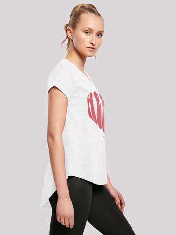 T-shirt 'Valentinstag' F4NT4STIC en blanc