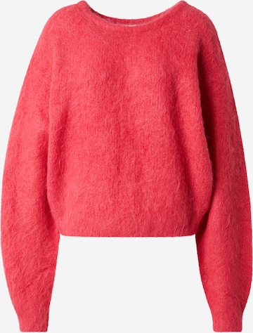 Pull-over 'NIBY' AMERICAN VINTAGE en rouge : devant