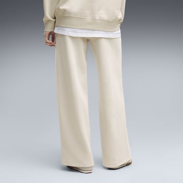 PUMA Wide leg Trousers 'Essentials Cat' in Beige