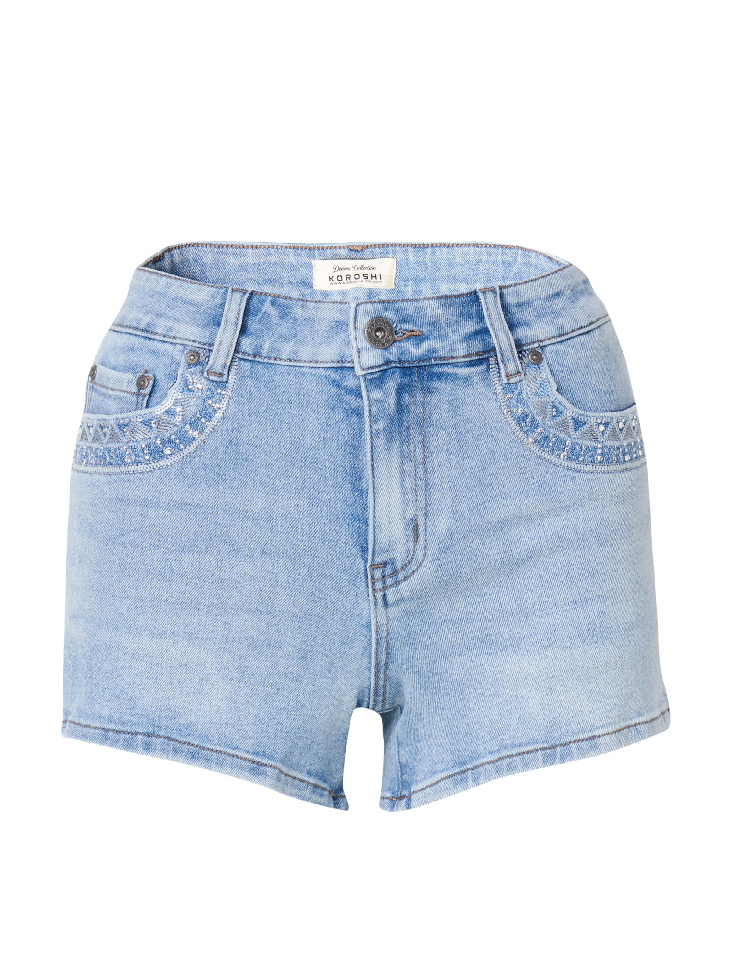 KOROSHI Regular Jeans i blå: framsida