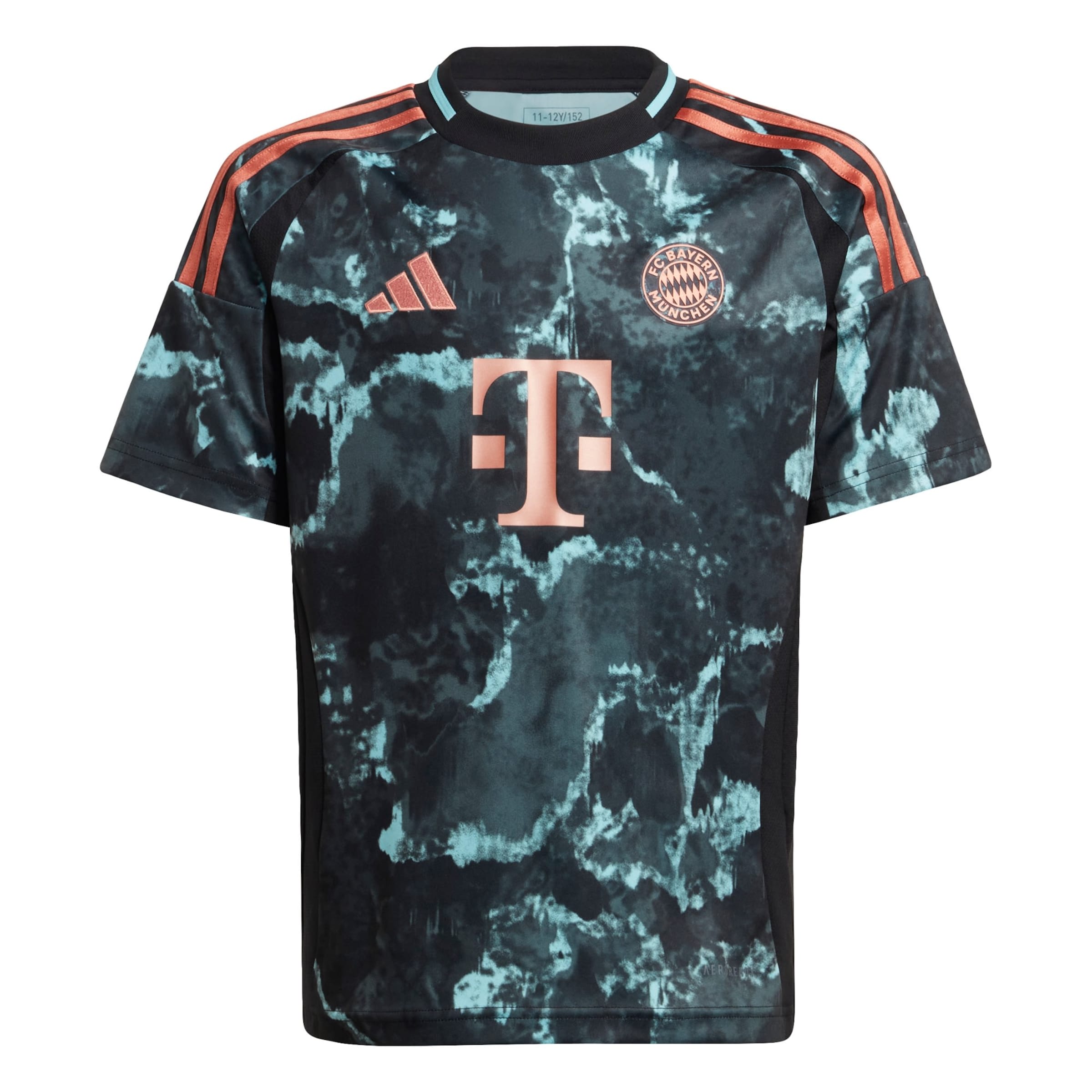 ADIDAS PERFORMANCE Λειτουργικό μπλουζάκι 'FC Bayern 24/25 Away' σε μαύρο: μπροστά