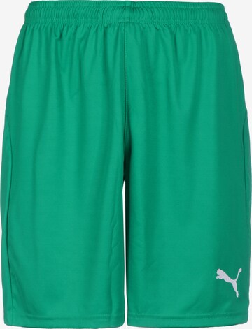 Regular Pantalon de sport 'Liga Core' PUMA en vert : devant