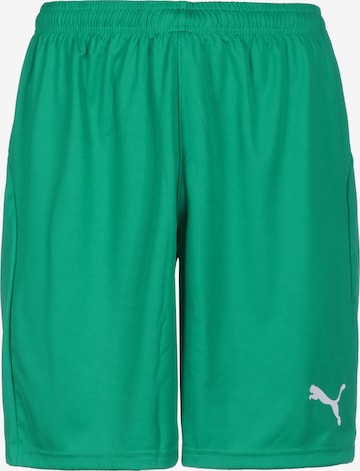 PUMA Workout Pants 'Liga Core' in Green: front