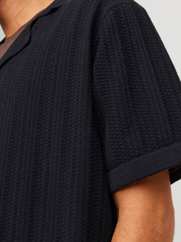 JACK & JONES Strickjacke 'VALENCIA' in Schwarz