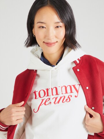 balts Tommy Jeans Sportisks džemperis 'ESS'