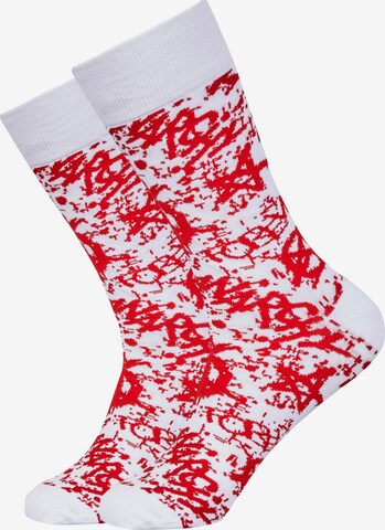 Mxthersocker Socken 'UNHINGED - ANARCHY' in Weiß