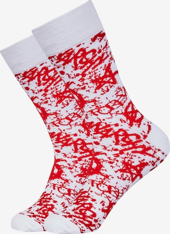 Mxthersocker Socks 'UNHINGED - ANARCHY' in White