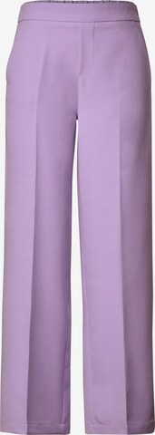STREET ONE Pleated Pants in Purple: front