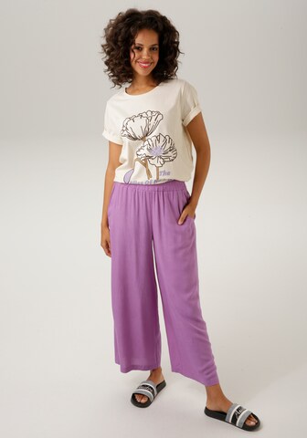 Aniston CASUAL Wide Leg Hose in Lila