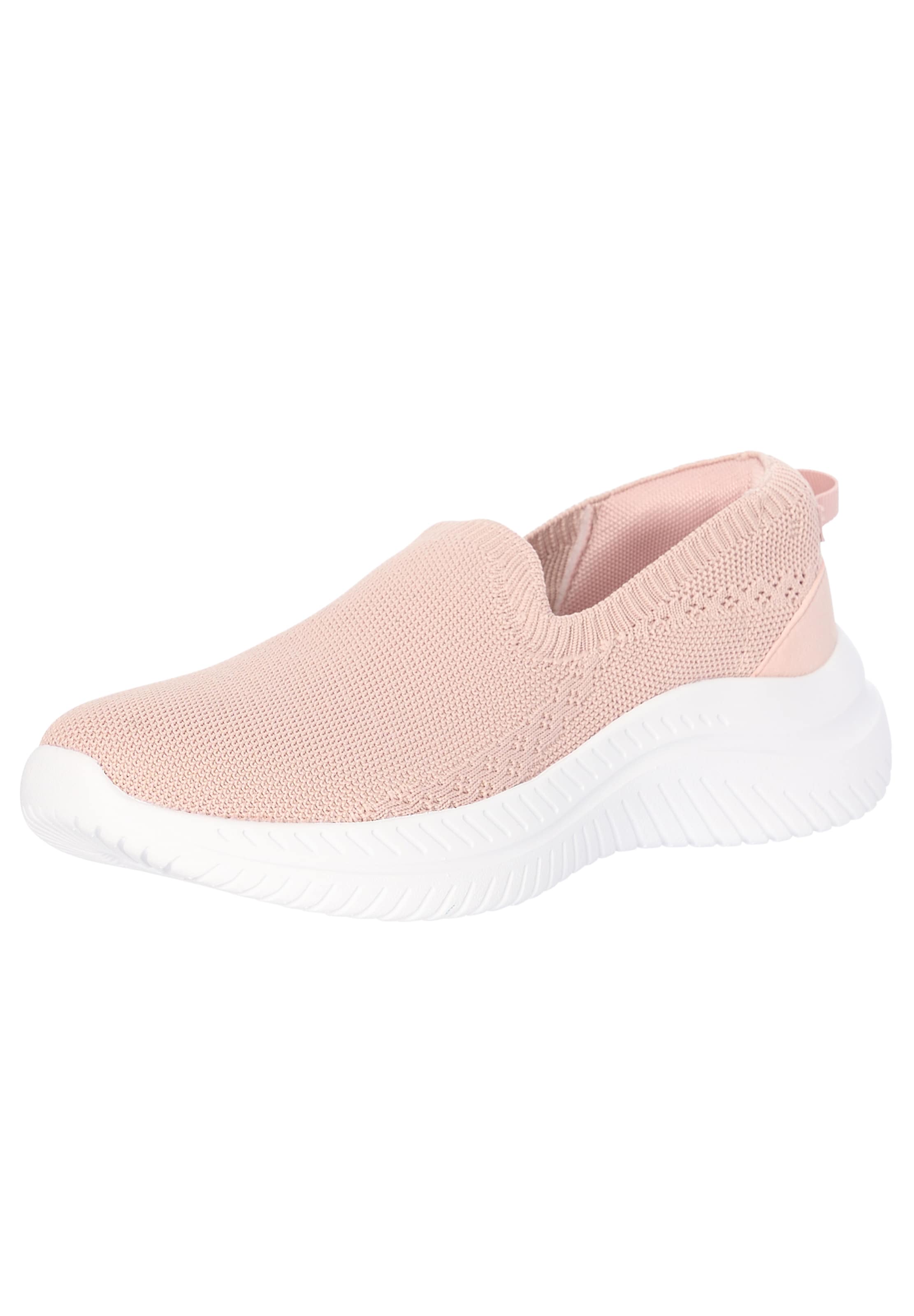 Scarpa slip-on di Elara in rosa: frontale