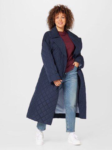 Tommy Hilfiger Curve Between-Seasons Coat 'Sorona' in Blue