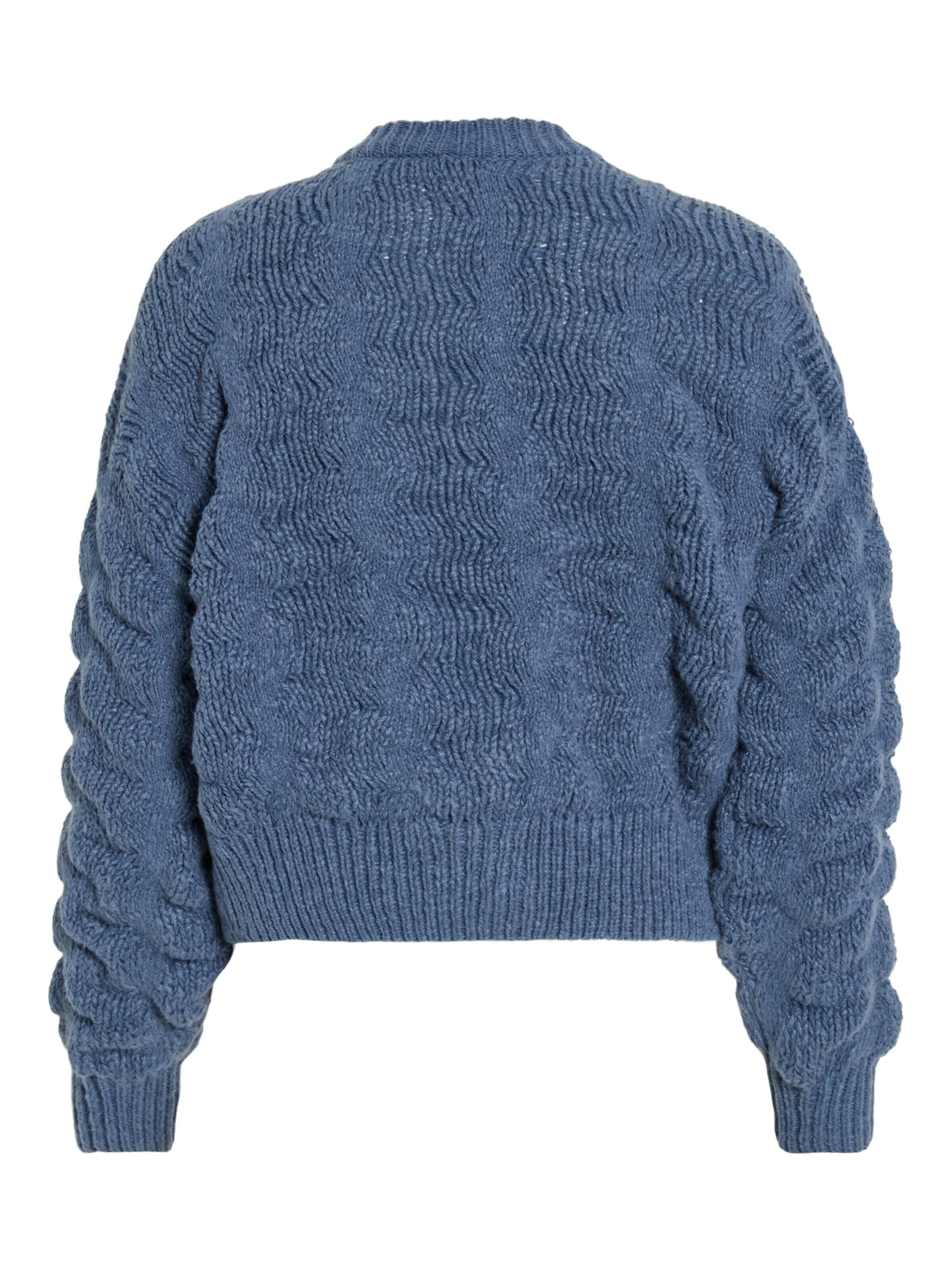 VILA Gebreid vest 'Chana' in Blauw