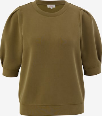 Sweat-shirt s.Oliver en vert : devant