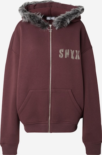 SHYX Veste de survêtement en marron / gris, Vue avec produit