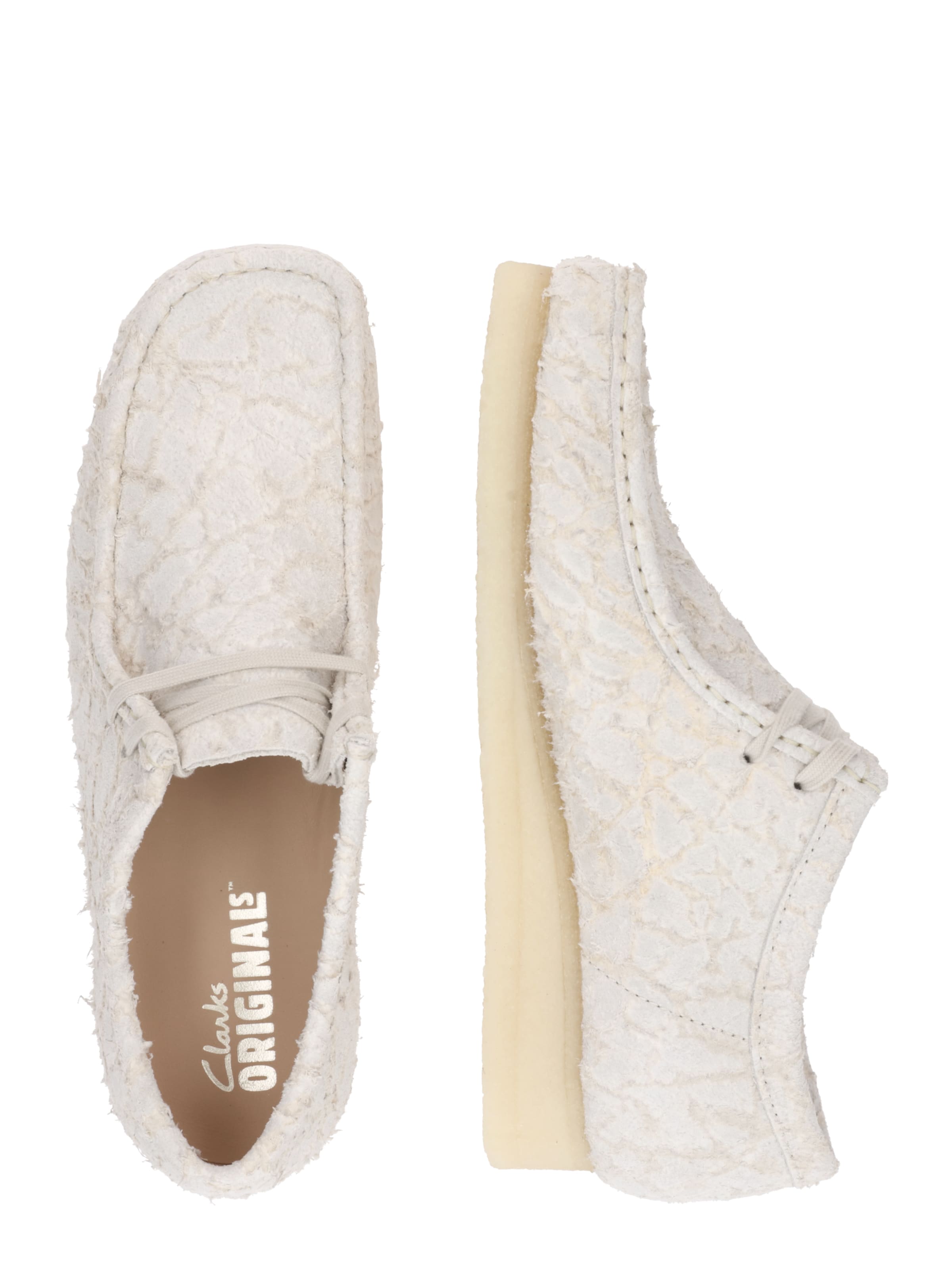 Clarks Originals Mokassin 'Wallabee' in Beige