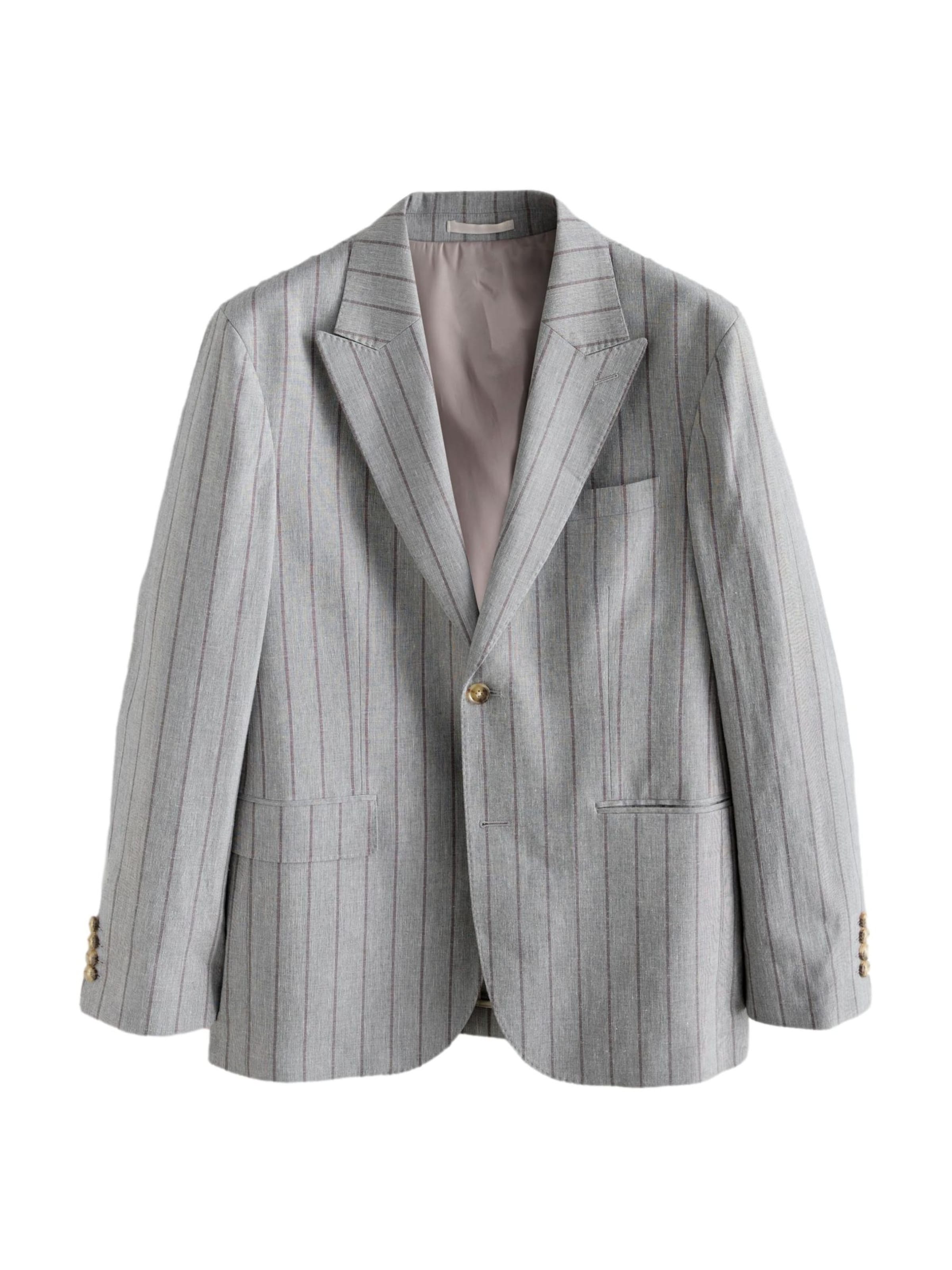 Next Slim fit Colbert 'N. Premium' in Grijs: voorkant