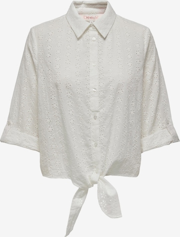 ONLY - Blusa 'Lola' en blanco: frente