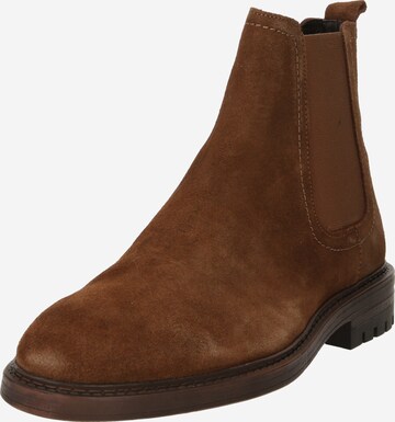 ABOUT YOU Boots 'Emilian' in Brown: front