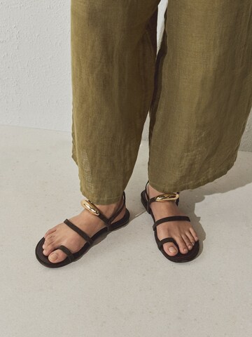 Next Sandalen met riem in Bruin