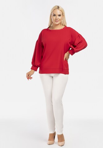 Karko Blouse ' SALMA ' in Rood