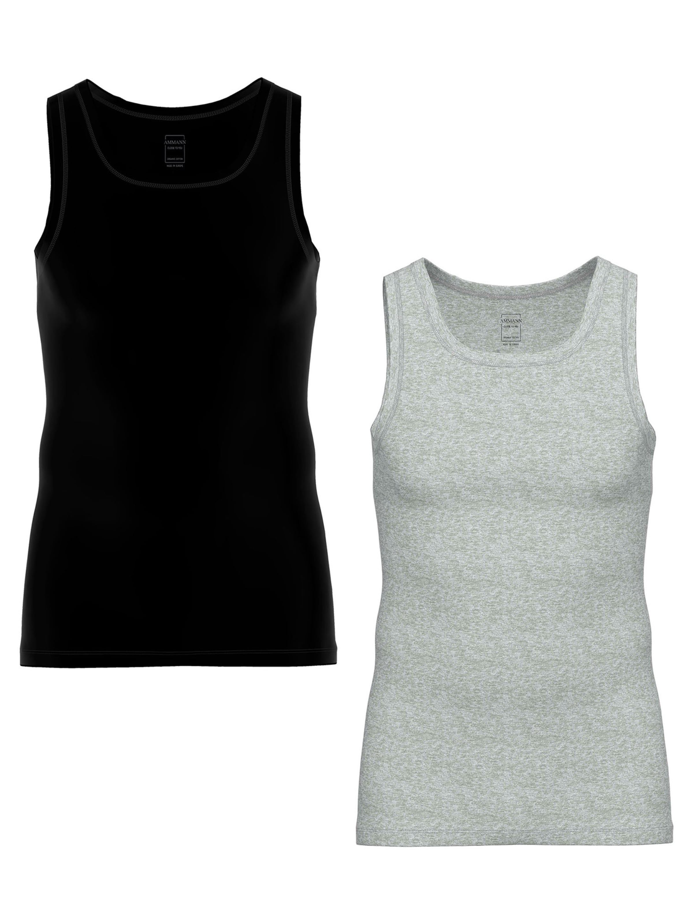 Maillot de corps ' Close To You ' Ammann en gris : devant