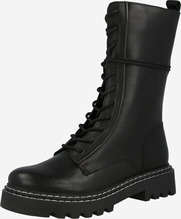 PS Poelman - Botas con cordones en negro: frente