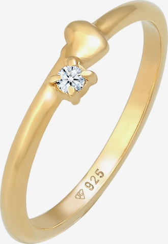 Elli DIAMONDS Ring Herz in Gold: predná strana