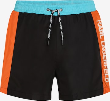 Karl Lagerfeld Boardshorts in Schwarz: predná strana