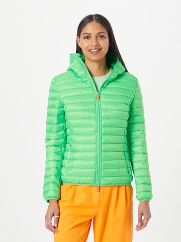 SAVE THE DUCK Prehodna jakna 'KYLA' | zelena barva: sprednja stran