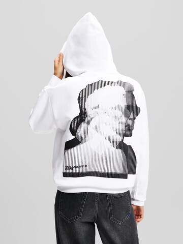KARL LAGERFELD JEANS Μπλούζα φούτερ σε λευκό