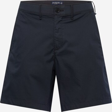 Abercrombie & Fitchregular Chino hlače - crna boja: prednji dio