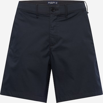 Abercrombie & Fitch Regular Панталон Chino в черно: отпред