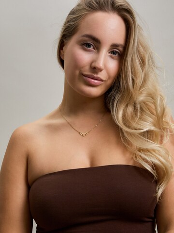 LUUK LIFESTYLE Necklace 'LUUK LIFESTYLE Halskette "Lotusblüte"' in Gold: front