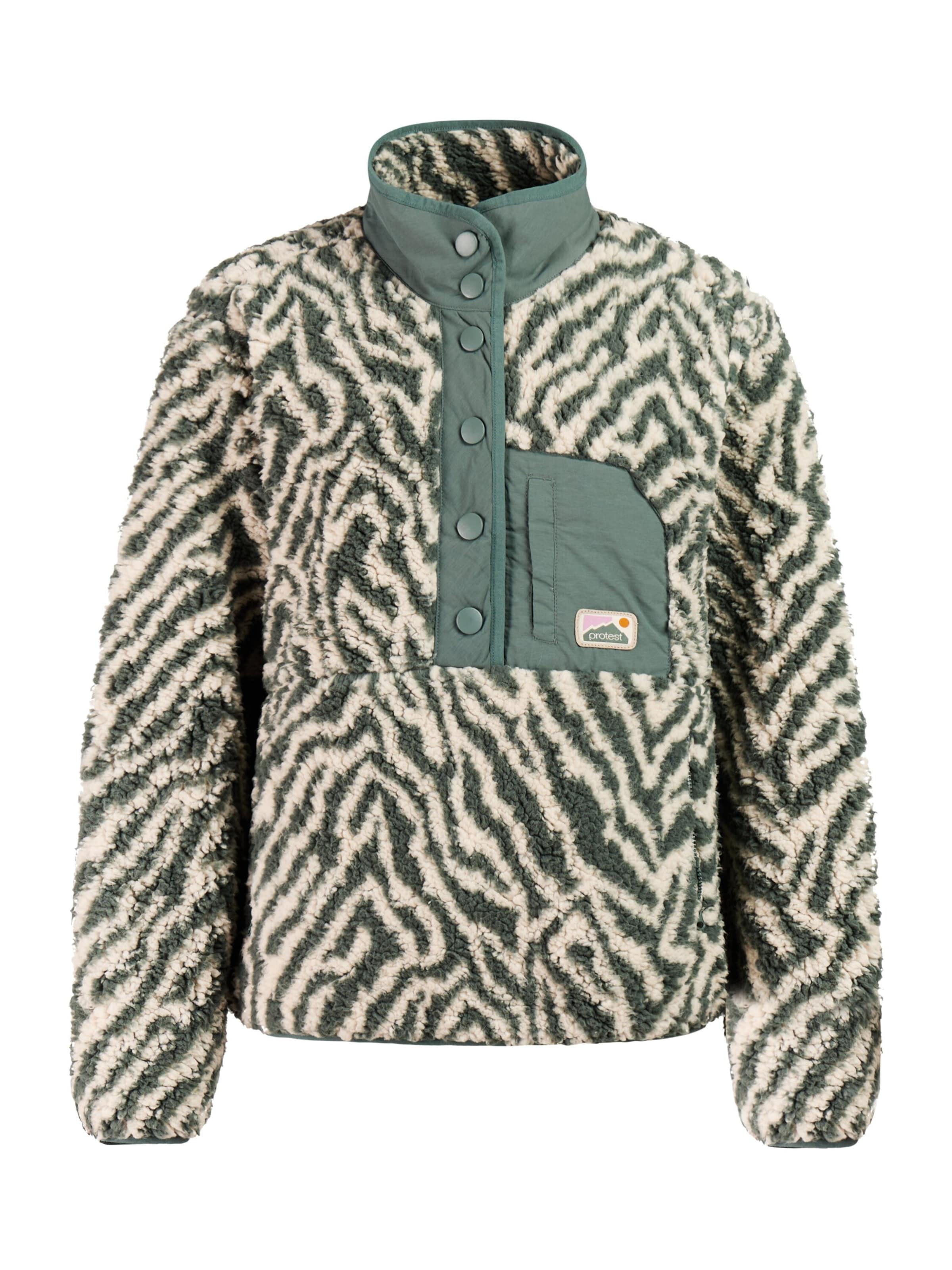 PROTEST Athletic Sweatshirt 'PRTJosey' in Green: front