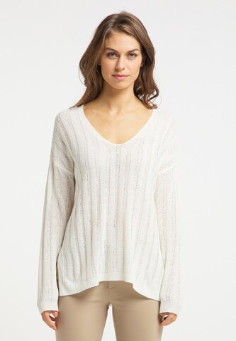 Usha - Pullover em branco: frente