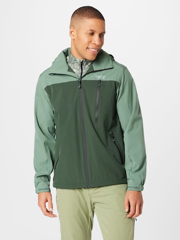 Veste outdoor 'Delton' Weather Report en vert : devant