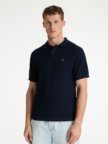 CHASIN' Poloshirt 'Guy' in Blau: Vorderseite