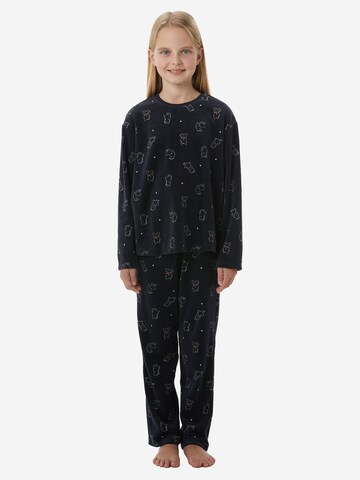Pyjama ' Nightwear ' SCHIESSER en bleu : devant