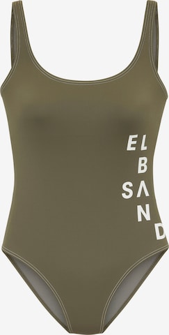 ElbsandBustier Jednodijelni kupaći kostim - zelena boja: prednji dio