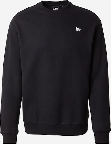 NEW ERA Sweatshirt 'ESSNTIALS' in Black: front