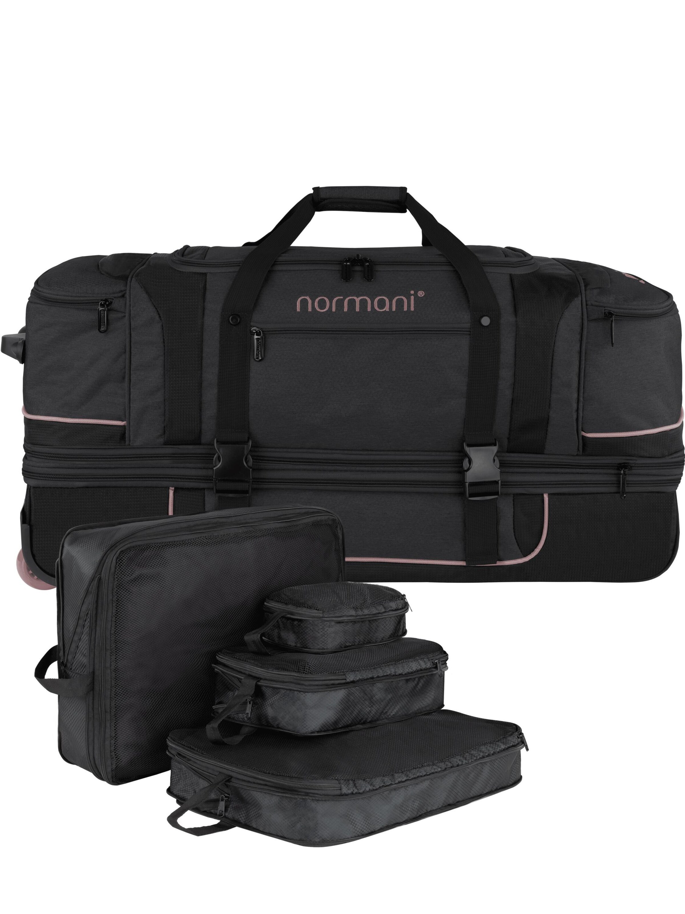 normani Reisetasche in Schwarz: Vorderseite