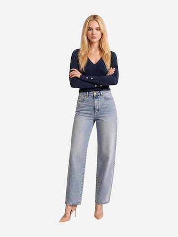 GUESS Sweater 'LS VN ELLIE SWTR W6YR10 Z0949' in Blue