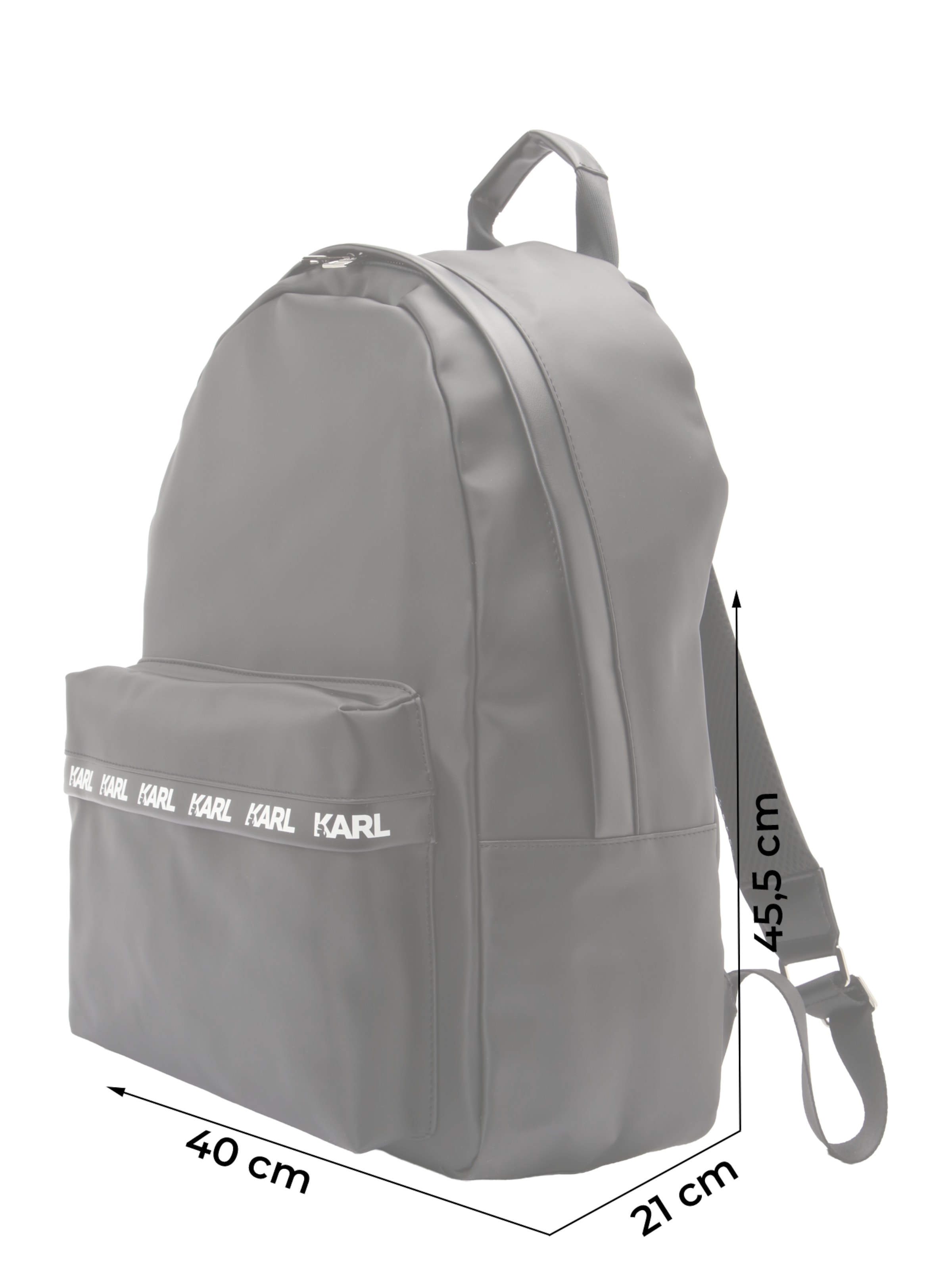 Karl Lagerfeld Σακίδιο πλάτης σε μαύρο / λευκό, Άποψη προϊόντος