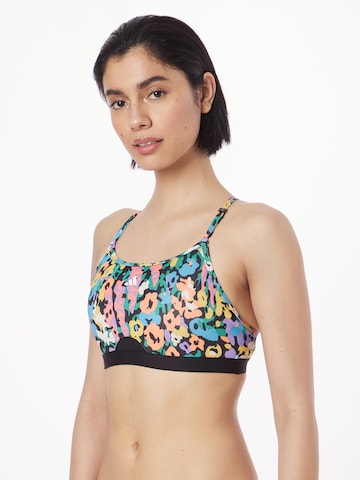 ADIDAS PERFORMANCE Bralette Sports bra 'Aeroreact Light-Support' in Black: front