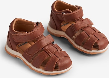 WHEAT Open schoenen in Bruin: voorkant