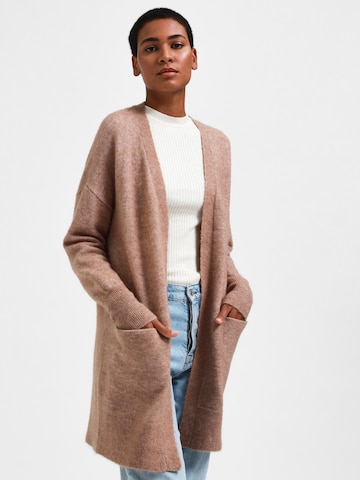 SELECTED FEMME Strickjacke 'Lulu' in Beige