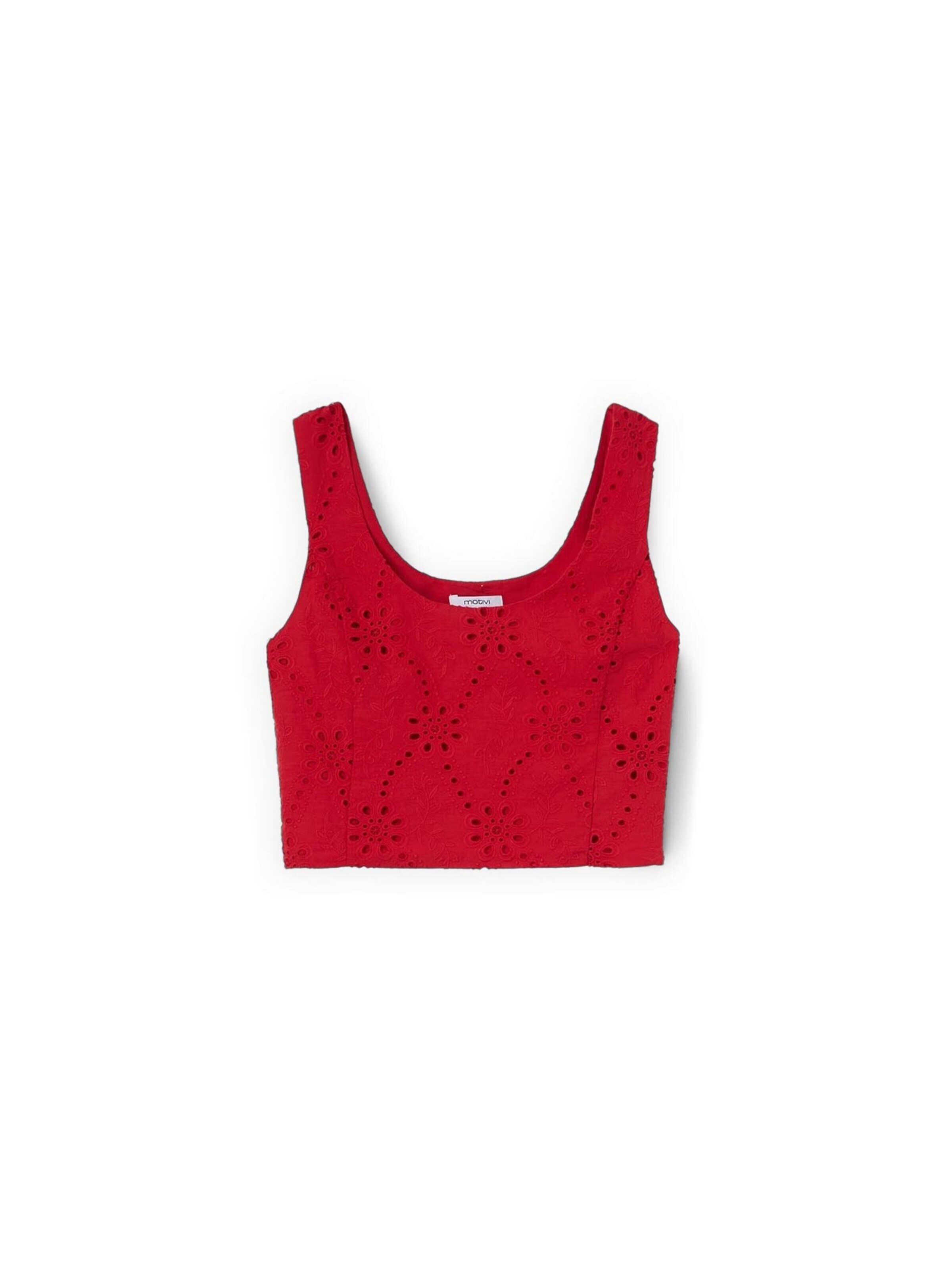 MOTIVI Haut en S en rouge, Vue avec produit