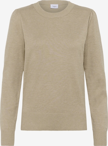 smėlio SAINT TROPEZ Megztinis 'Mila': priekis