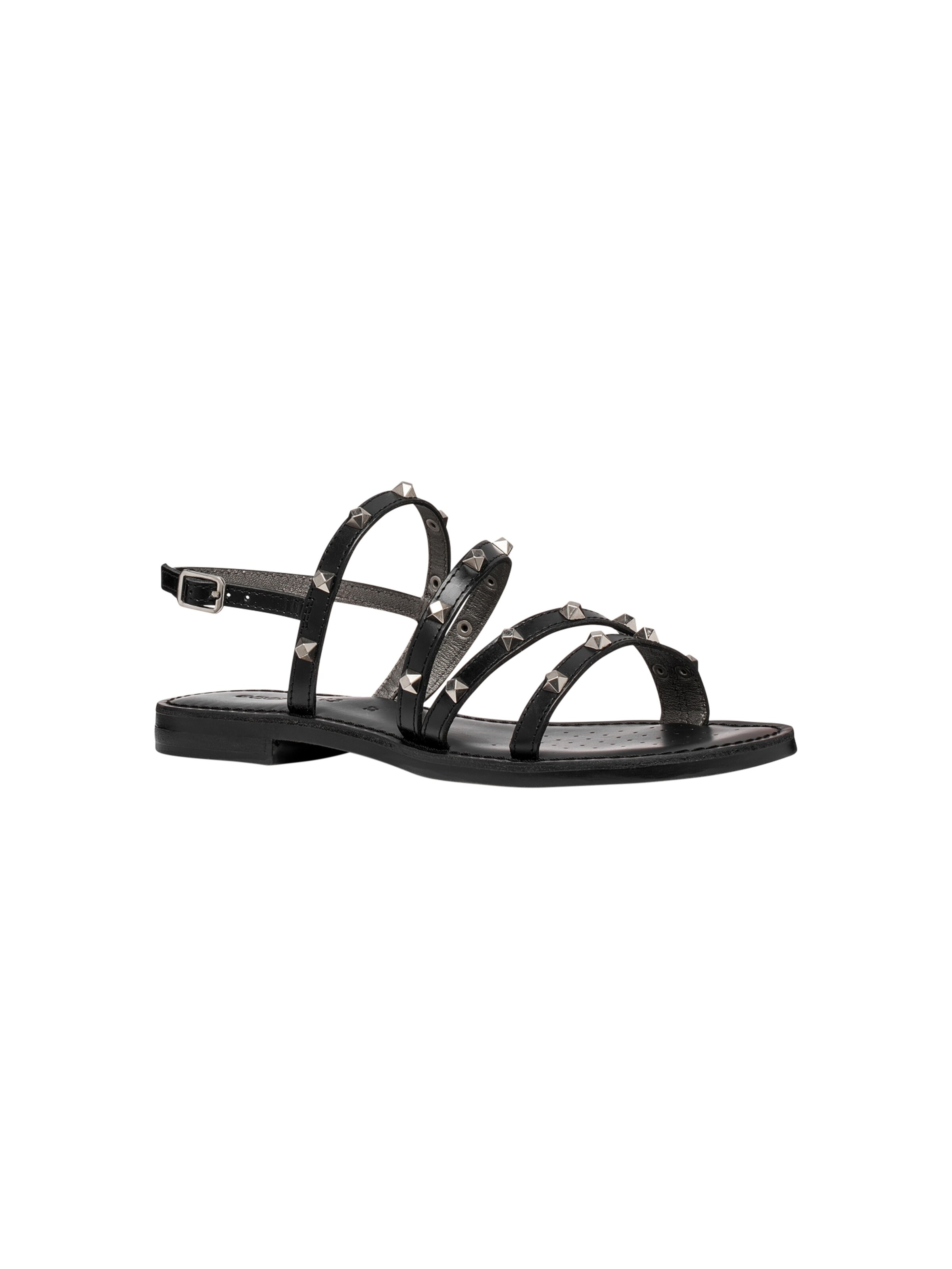GEOX Sandały 'Ledersandalen von Maddalusia' w kolorze czarny